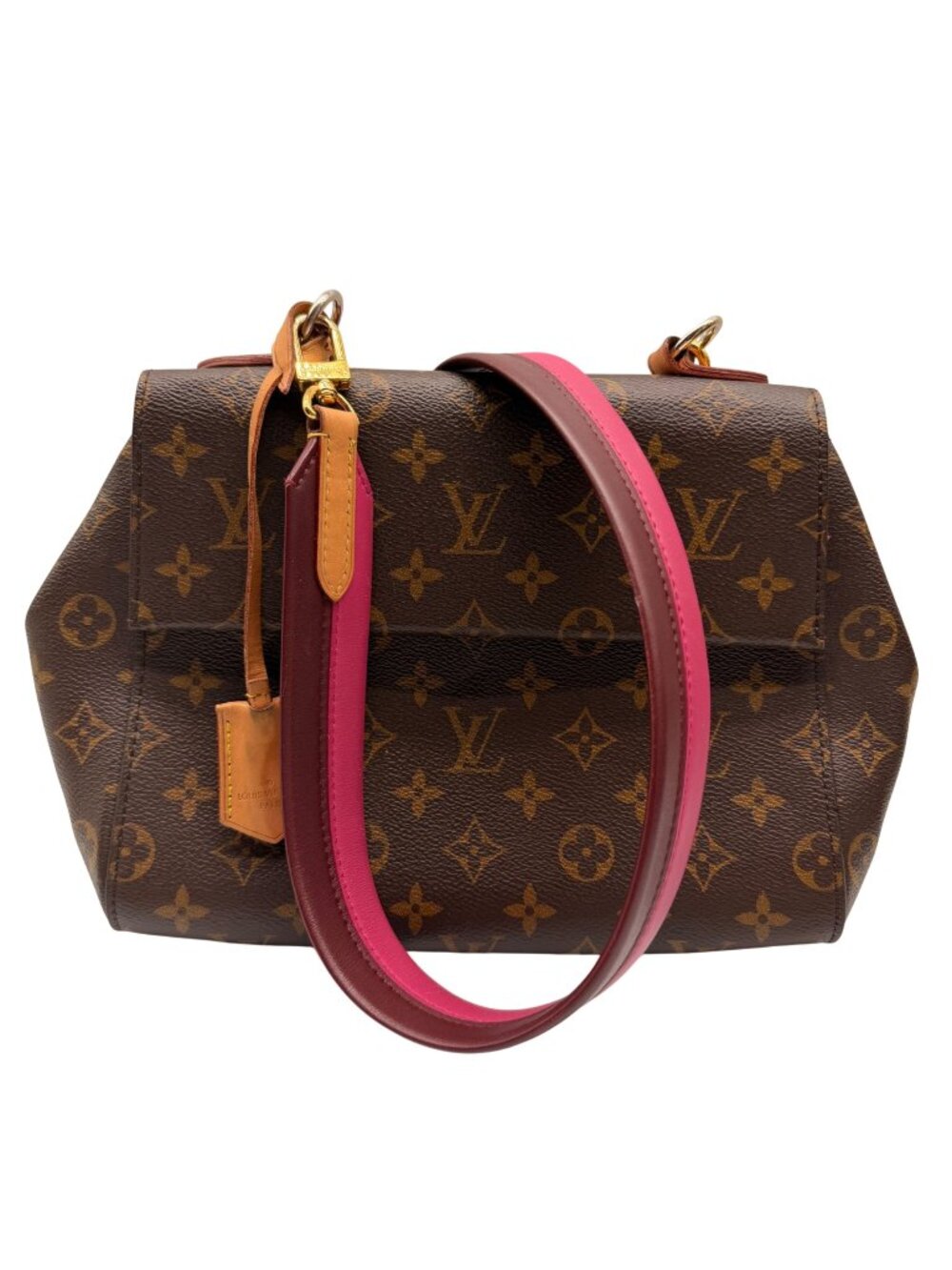LOUIS VUITTON Cluny BB crossbody Handbag M42738 Monogram leather Brown Rose